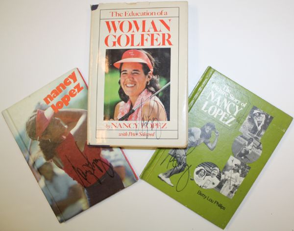 Lot of Three: Autographed Nancy Lopez Golf Books