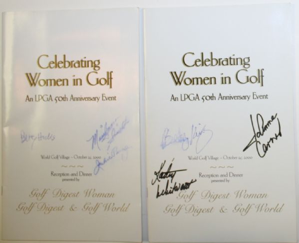 Lot of Eight: Three 3x5 Autographed Kathy Whitworth Photos, Mickey Wright Signed Golf Book, etc.