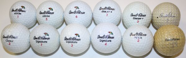 Lot of Twelve: Arnold Palmer Vintage Golf Balls