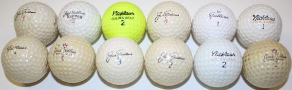 Lot of Twelve: Jack Nicklaus Vintage Golf Balls