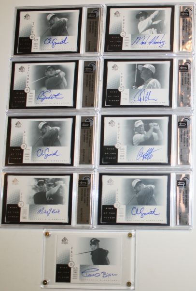 Lot of 18 2001 Sign of the Times Golf Cards - Autographed - Group 6