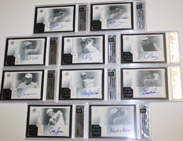 Lot of 20 2001 Sign of the Times Autographed Golf Cards - Group 12