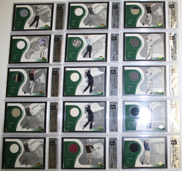 Lot of 41 2001 Upper Deck Tour Threads Golf Cards - Group 13