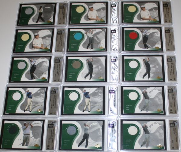 Lot of 40 2001 Upper Deck Tour Threads Golf Cards - Group 14