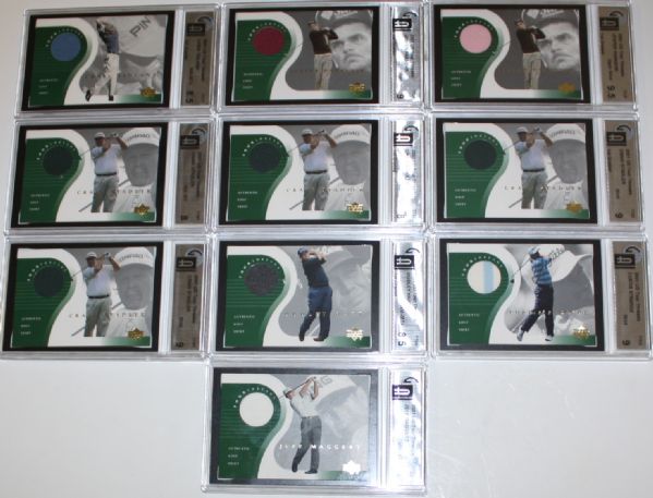 Lot of 40 2001 Upper Deck Tour Threads Golf Cards - Group 14