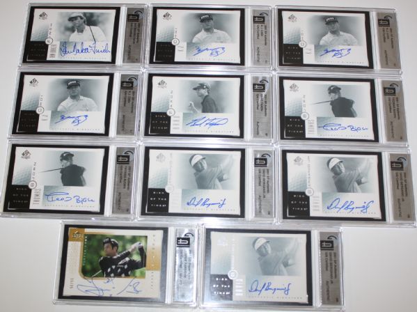 Lot of 26 2001 Players Ink Golf Cards - Autographed - Group 21