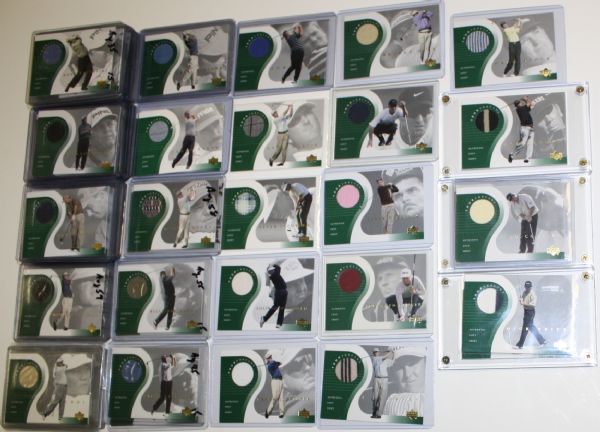 Lot of 76 2001 Upper Deck Tour Threads Golf Cards - Not Graded - Group 26