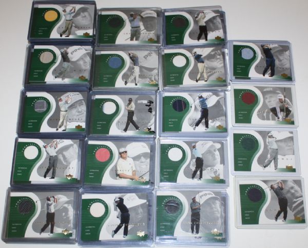 Lot of 99 2001 Upper Deck Tour Threads Golf Cards - Not Graded - Group 28