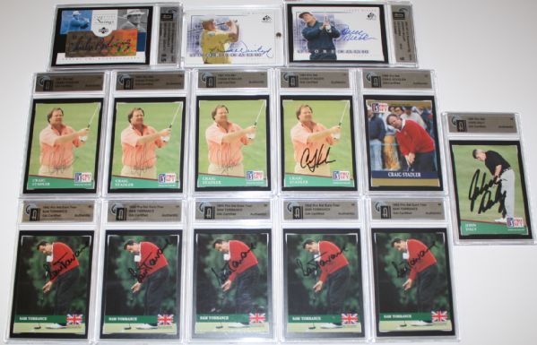 Lot of 33 Miscellaneous Golf Cards - Signed, Unsigned, Graded, Not Graded - Group 30