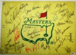 Champs Undated Masters Flag Signed by 34 Champions-LAYS CLAIM TO BEST-PSA,JSA Dual Certed