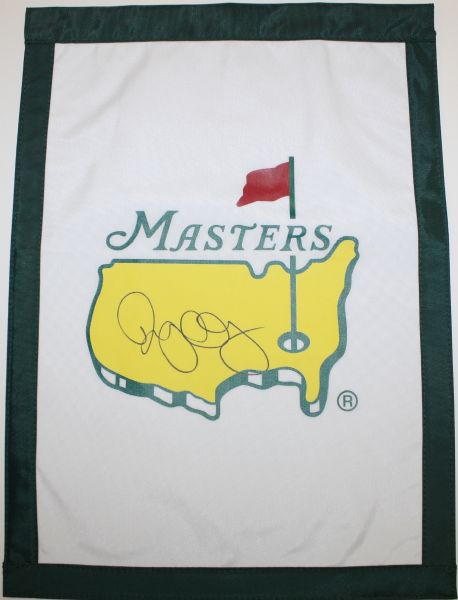 Rory McIlroy Signed Undated Masters Garden Flag - Great Full Signature