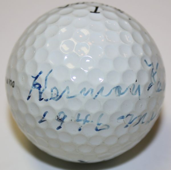 Herman Keiser Autographed Golf Ball w/1946 Masters Inscription - JSA Letter