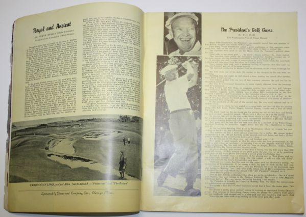 Rare 1955 Ryder Cup Course Only Program