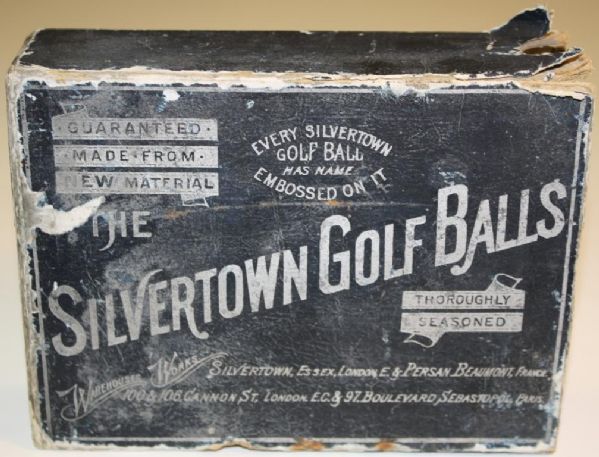 Silvertown Gutty Dozen Golf Ball Box with 5 New Gutty Golf Balls