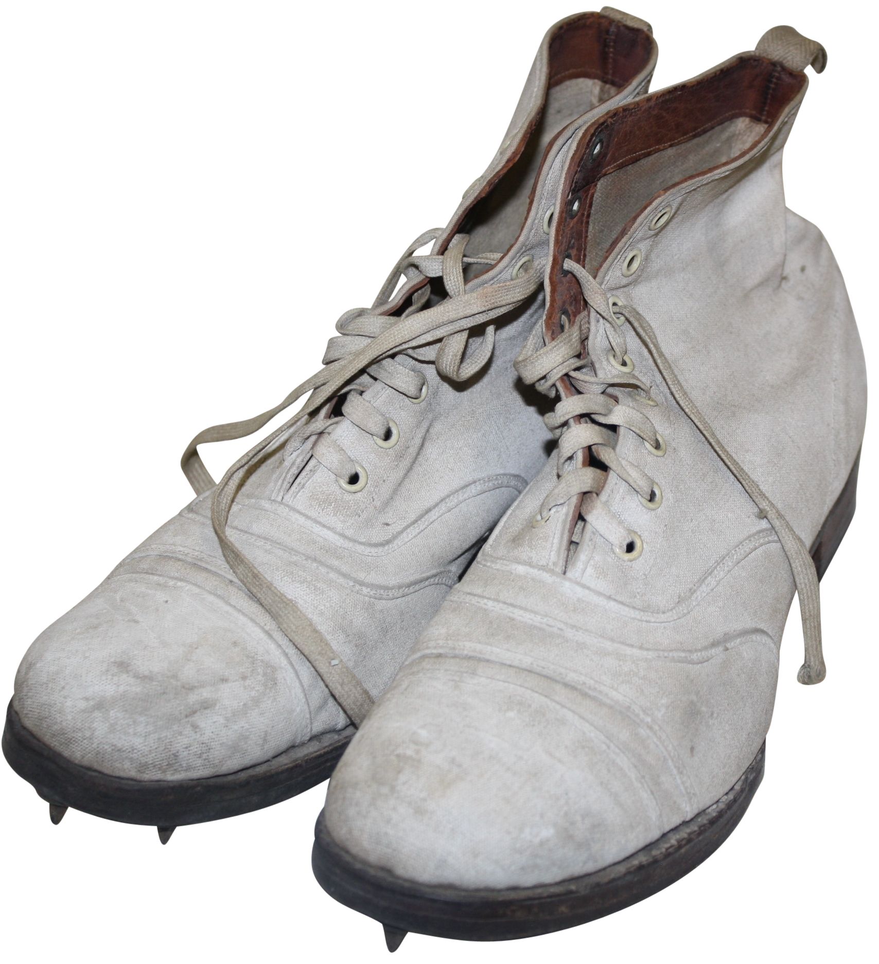 Lot Detail 1920's Vintage High Top White Buck Golf Shoes