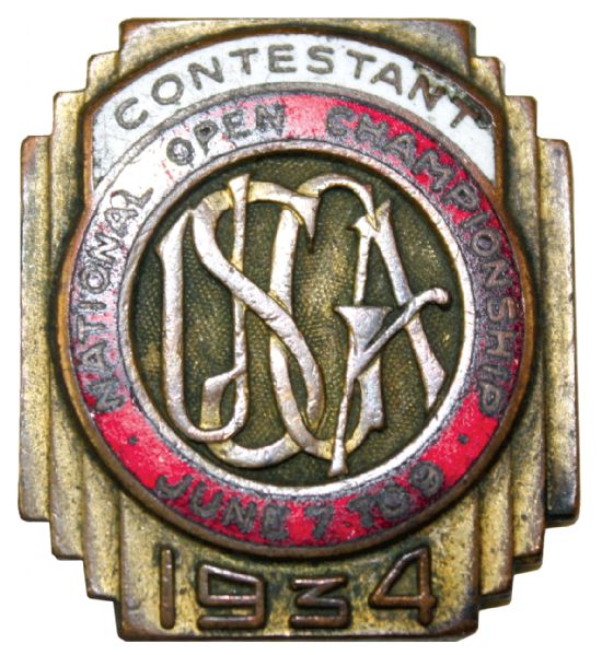 1934 US Open Contestants Pin - Merion