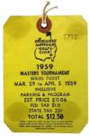 1959 Masters Badge-Series Ticket