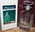 Great 24 oz Masters  Whiskey Decanter with Champions engraved on Back. 