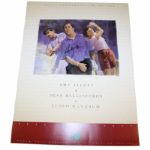 Seve Ballesteros Autographed World Golf Hall of Fame Poster