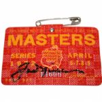 Jack Nicklaus signed 1972 Masters Badge JSA COA