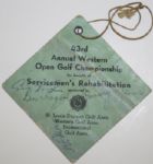 1946 Western Open Ticket - Signed by CHAMPION Ben Hogan, Byron Nelson, Vic Ghezzi, Craig Wood, Jimes Hines and More