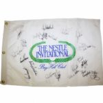 1994 Significant Nestle Invitational Flag Signed by Tiger Woods, Arnold Palmer, and Jack Nicklaus