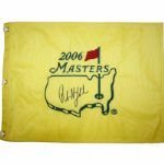 Phil Mickelson Autographed 2006 Masters Embroidered Pin Flag