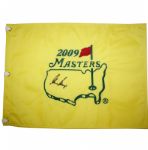 Gary Player Signed 2009 Masters Embroidered Pin Flag