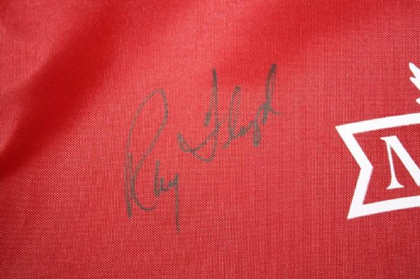Ray Floyd Signed 2013 US Open Red Screen Printed Flag - Merion