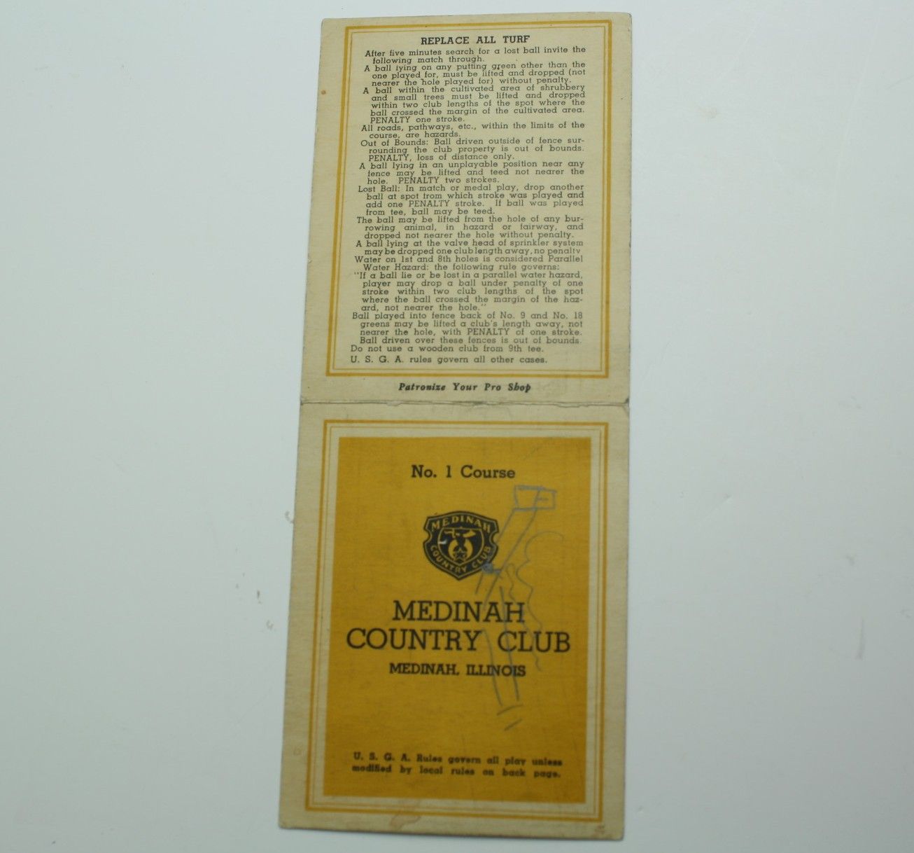 Lot Detail - Bing Crosby Match Scorecard with Charley Penna at Medinah - Bing Crosby ...