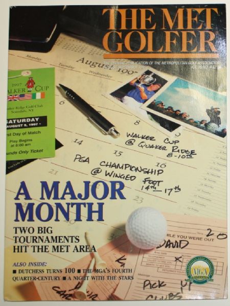 The Met Golfer Magazine Aug/Sept 1997 @ Walker Cup