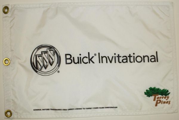 Lot of 3 Souvenir Golf Pin Flags: Notre Dame Warren Golf Course, Buick Invitational, and Pete Dye Classic