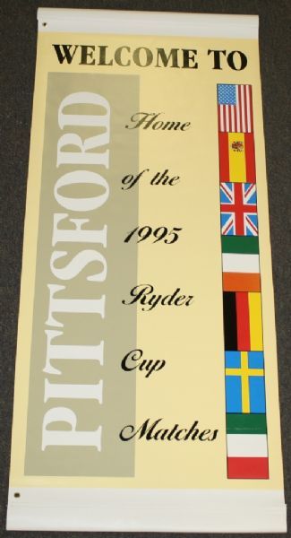 1995 Ryder Cup Banner - Oak Hill Country Club, New York