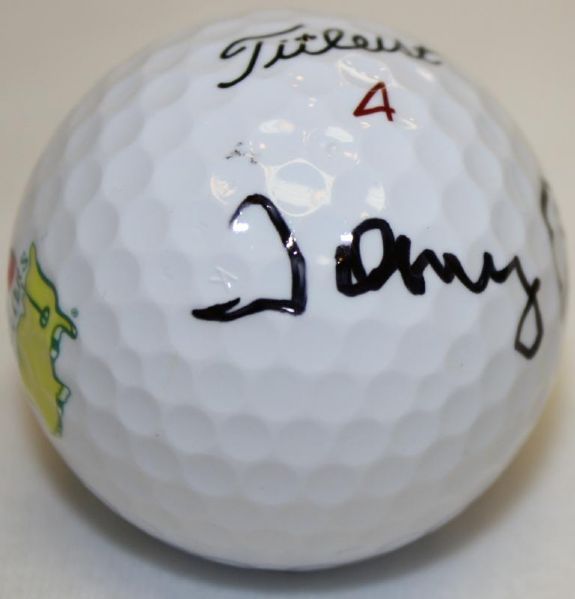 Tommy Aaron Autographed Masters Logo Golf Ball JSA COA