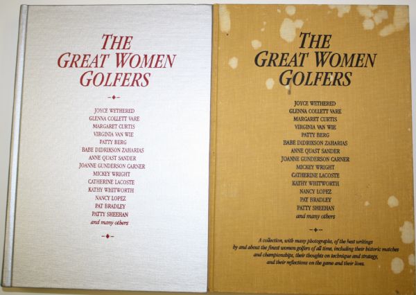 Lot of Two: 'The Great Women Golfers' - Silver & Mustard
