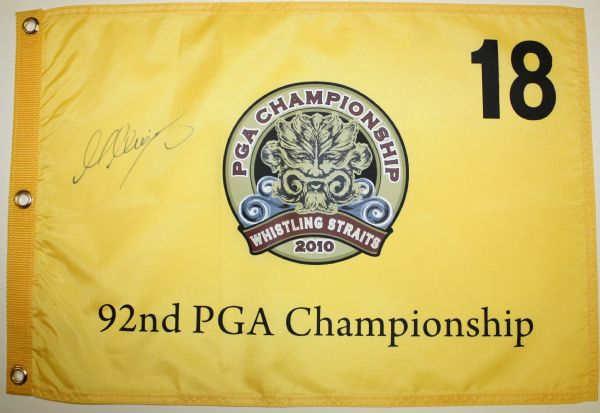 Martin Kaymer Signed PGA Championship Flag JSA COA