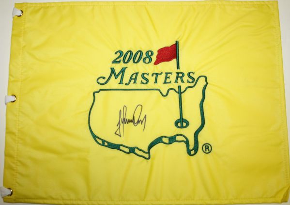 Trevor Immelman Signed 2008 Masters Flag JSA COA