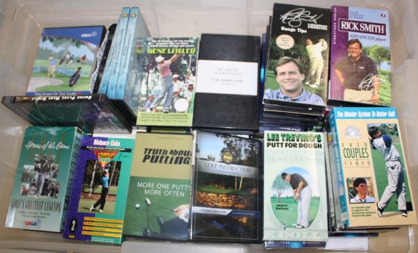 50 Different Golf Instructional Tapes From the Games Top Swing Coaches and Pros