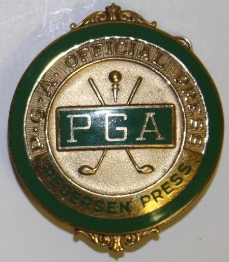 PGA Official Press Badge - Pedersen Press