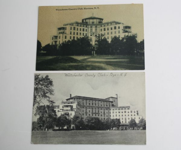 Lot of Two Vintage Postcards from Westchester Country Club