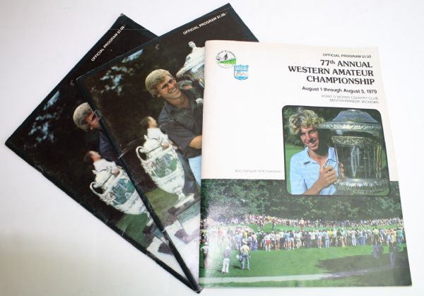 Western Amateur Championship Programs - 1979 and 1980(x2)