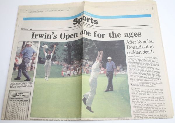 1990 US Open Program, Pairing Sheets, and 2008 Open Program
