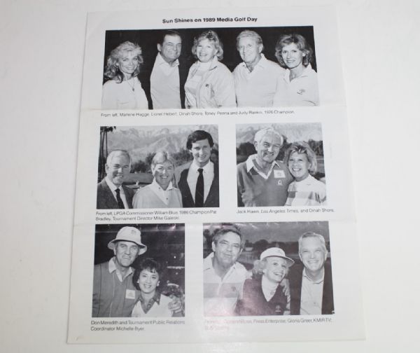 Nabisco  Dinah Shore Tape with Personal Letter from Co. Chairman F. Ross Johnson to Penna Family