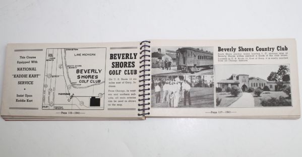 1941 Chicago, Illinois Associated Golfers of America Pass Book-Three Item Lot