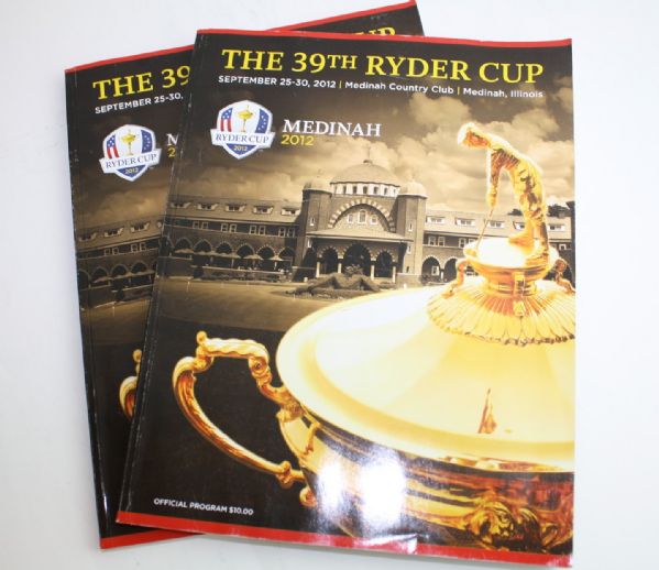 2012 Ryder Cup Package - 6 Tickets, 2 Programs, Pairing Sheet