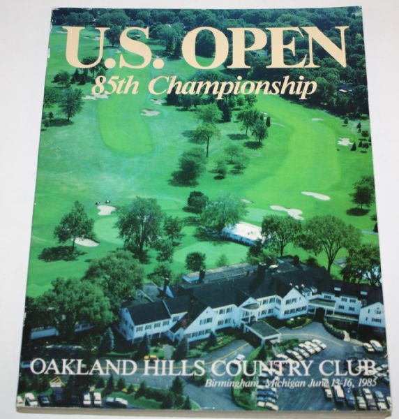 1985 U.S. Open Program