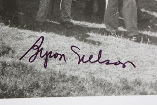 Byron Nelson Signed 8x10 Photo JSA COA