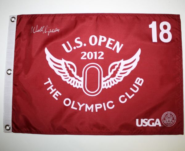 Webb Simpson Signed 2012 US Open Screen Flag - Olympic Club JSA COA