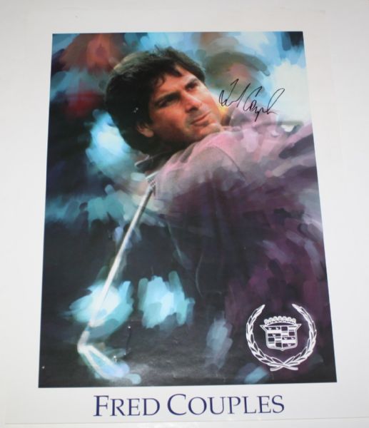 Fred Couples Signed Buick Poster JSA COA