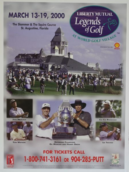 Liberty Mutual 'Legends of Golf' Poster - The Slammer and The Squire Course, St. Augustine, Fl. - 2000